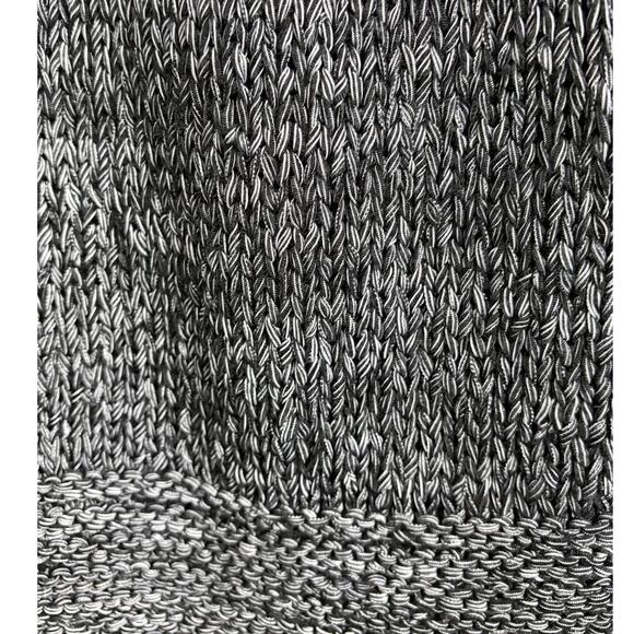 Venue 90s Crochet Knit Mid-Length Charcoal Vest size Medium - Picture 8 of 9
